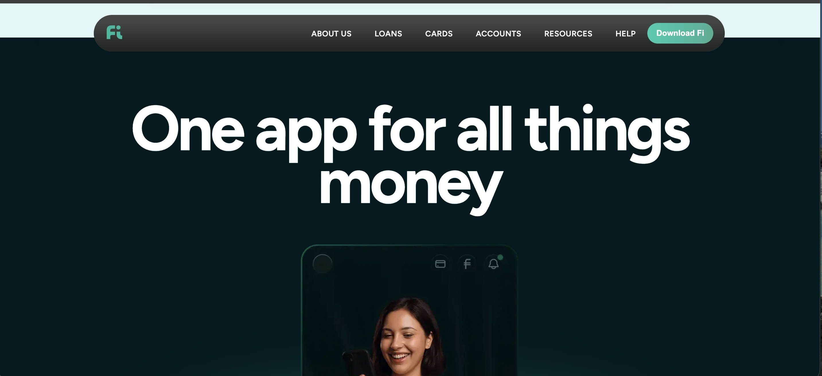Fi money website